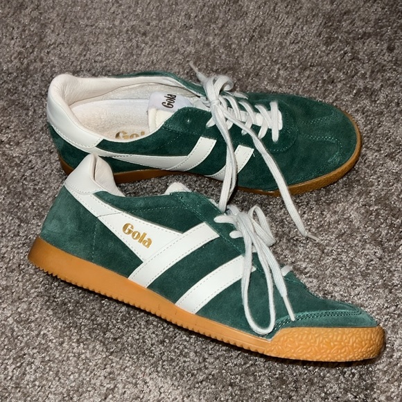 Gola Elan Sneakers - Green and white sambas - Picture 6 of 10